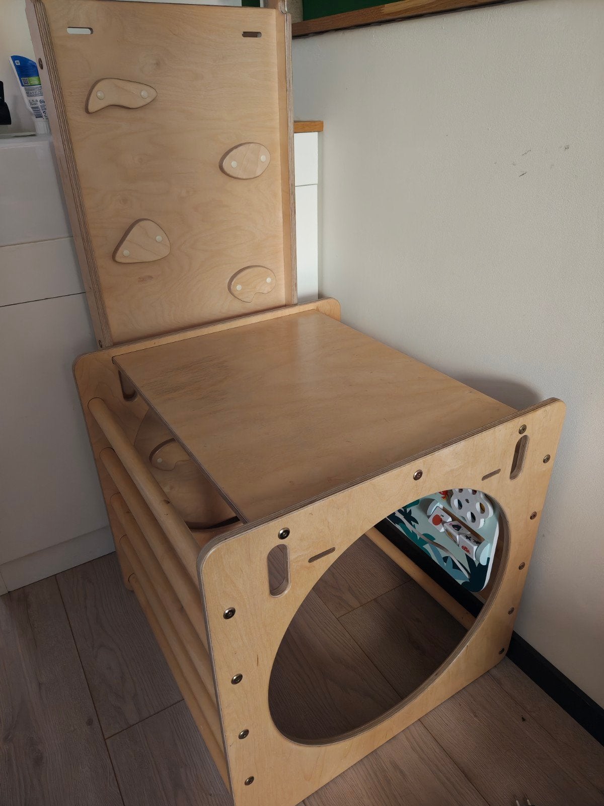 Jindl Klimrek en Glijbaan voor Kinderen - Hout, Kinderen en Baby's, Ophalen, Zo goed als nieuw, Jongen of Meisje