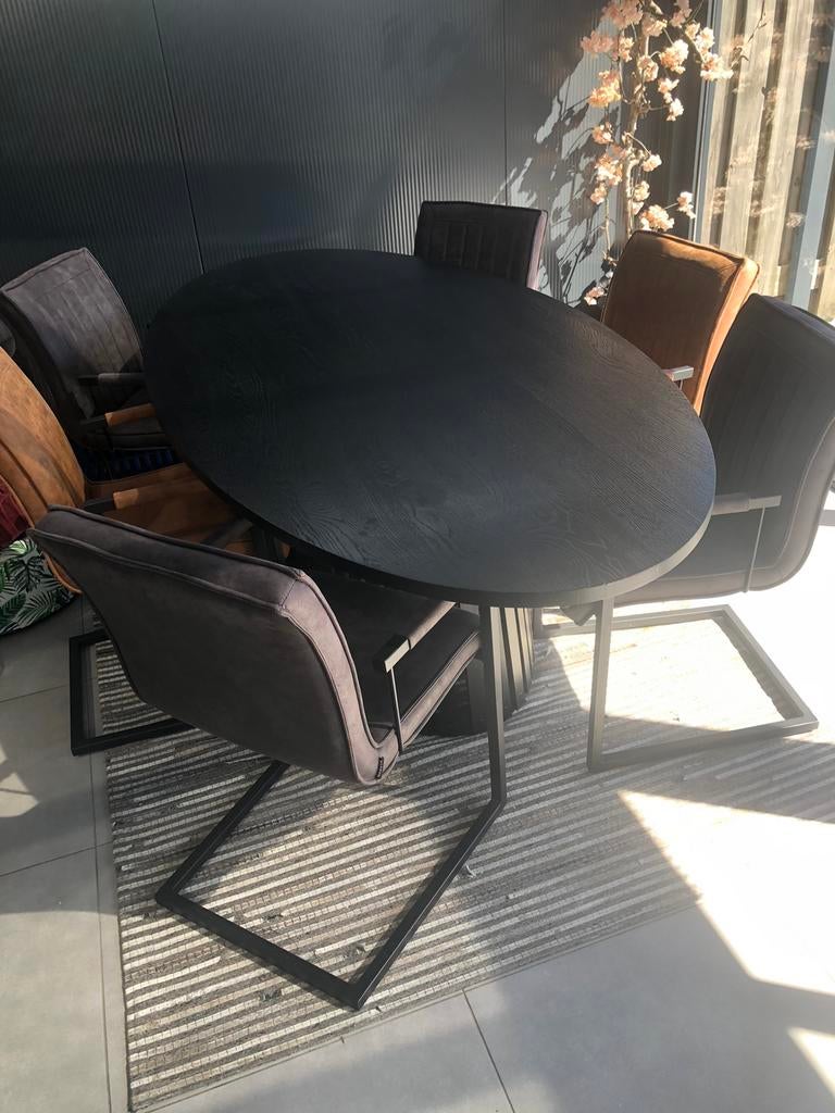 Eettafel incl. Stoelen  verhouden meubels, Ophalen, Gebruikt, Eettafel incl stoelen, 4 tot 6 stoelen