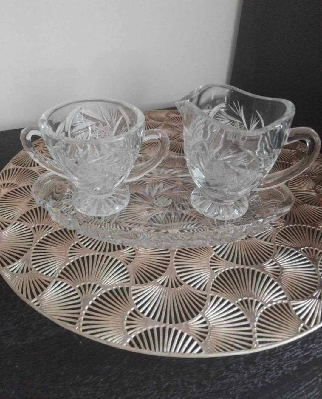 Pinwheel (PYT2) van Polonia Crystal - 3-delige open suiker-, Ophalen of Verzenden