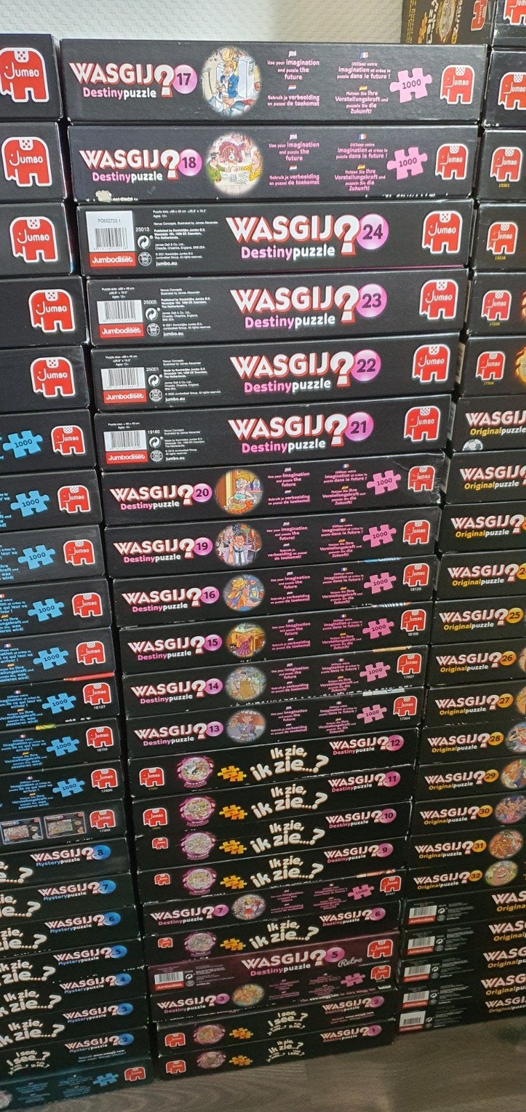 Wasgij Destiny puzzels serie partij 1000 stukjes, Ophalen of Verzenden, 500 t/m 1500 stukjes, Zo goed als nieuw, Legpuzzel