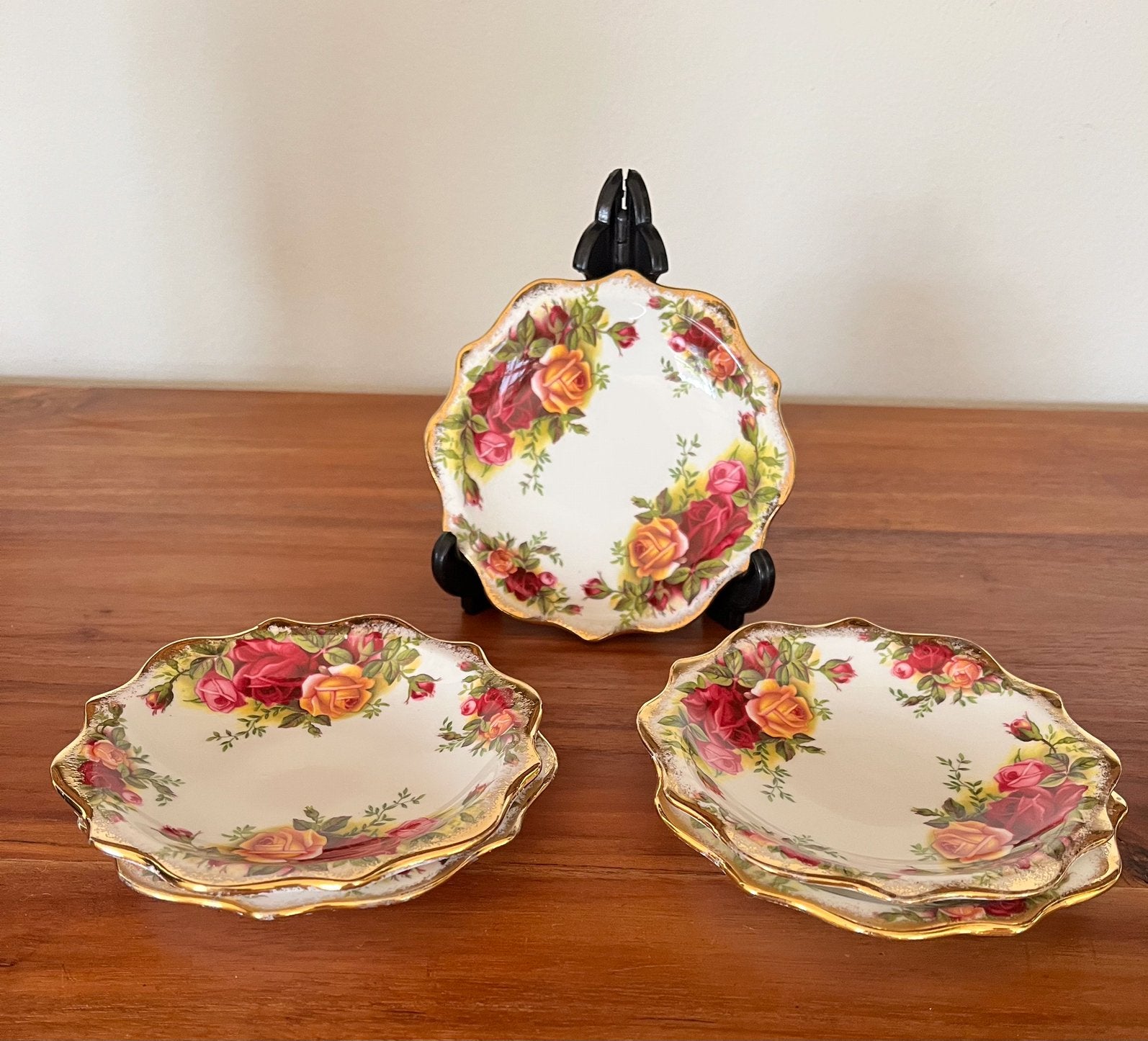 Royal Albert Old Country Roses bordjes 5x, Ophalen of Verzenden