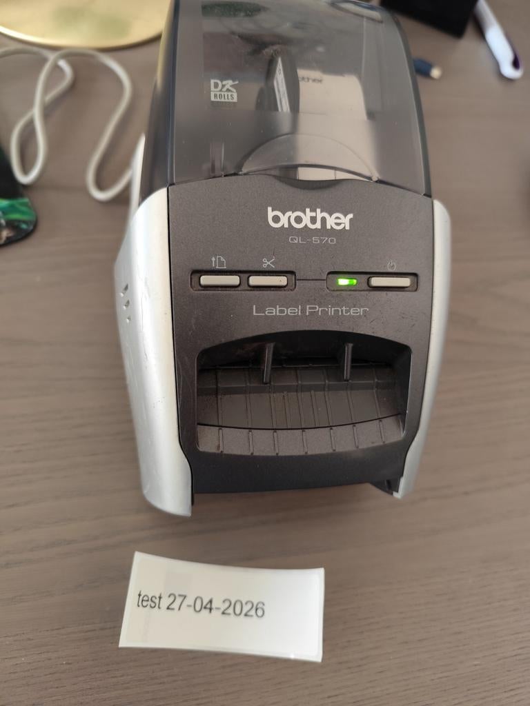Brother QL-570 labelwriter label printer, Computers en Software, Labelprinters, Ophalen of Verzenden, Gebruikt
