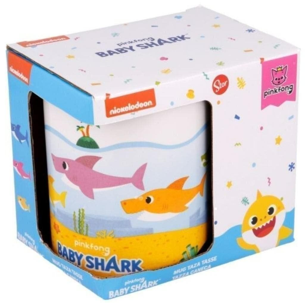 Baby Shark mok, keramiek beker 325 ml *NIEUW IN DOOSJE*, Ophalen of Verzenden, Nieuw