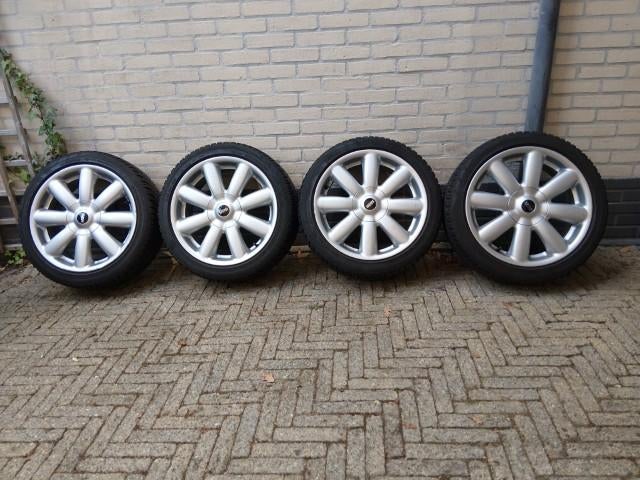 MINI R56 R55 Bandenset All-Season 17 inch , 4x100, Auto-onderdelen, Banden en Velgen, Ophalen, Gebruikt, Banden en Velgen, 17 inch