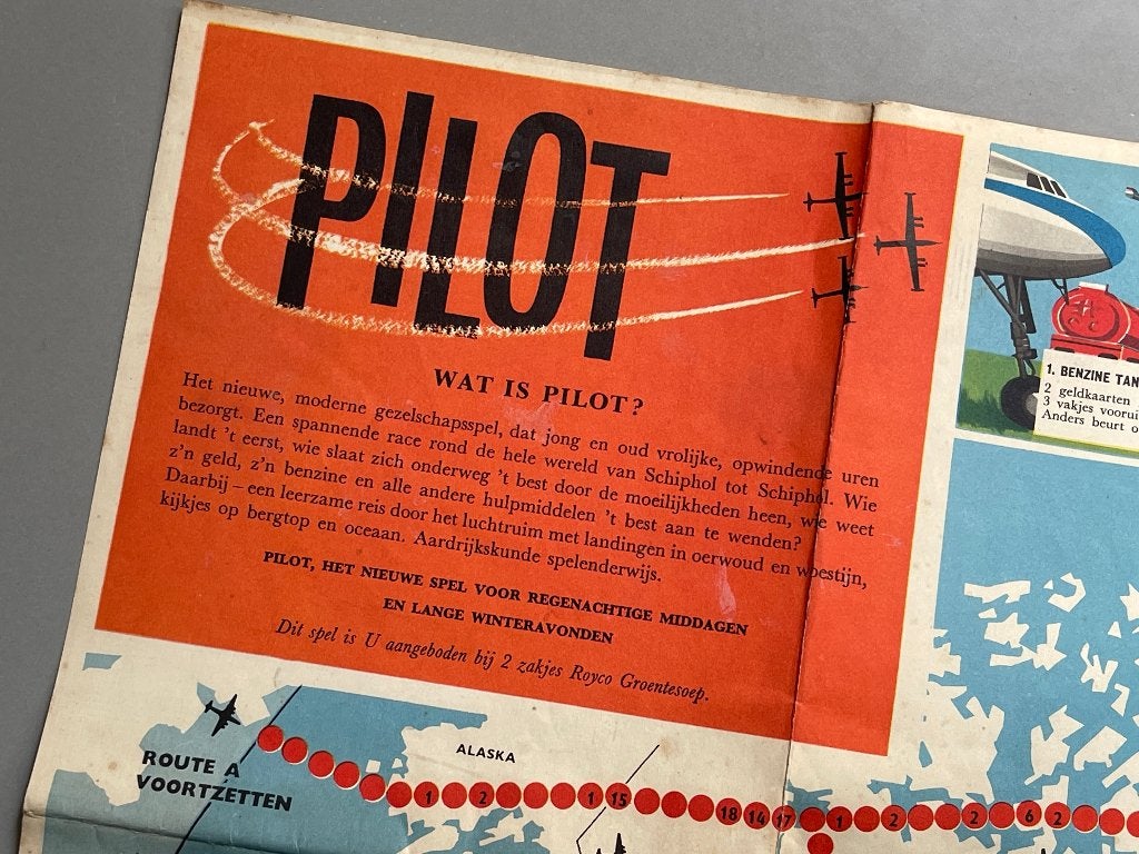 ruim 75 jaar oud bordspel Pilot (Luchtvaart), Ophalen of Verzenden, Gebruikt, Overige typen