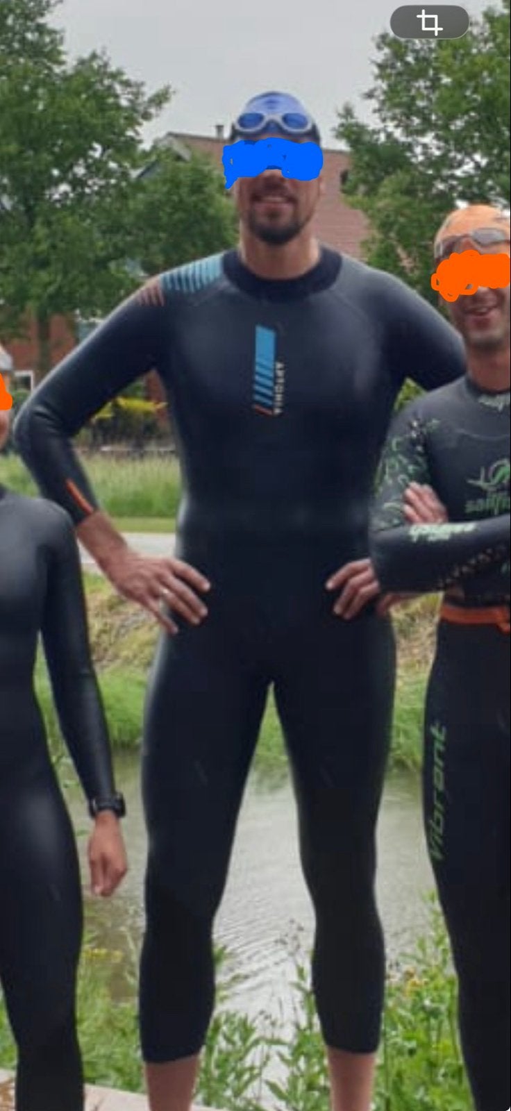 Aptonia zwem wetsuit XXL lange mensen pak, Watersport en Boten, Verzenden, Gebruikt, Wetsuit