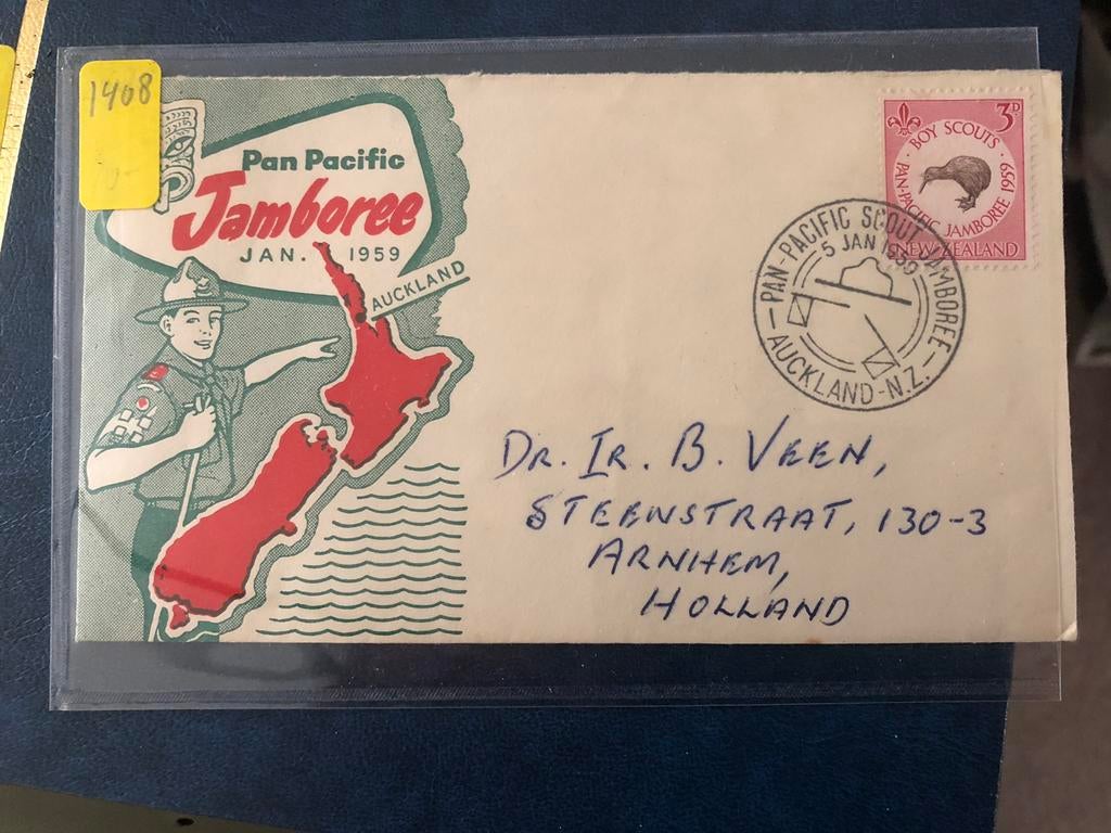 1408 NZ 1959 JAMBOREE, Ophalen of Verzenden, Envelop