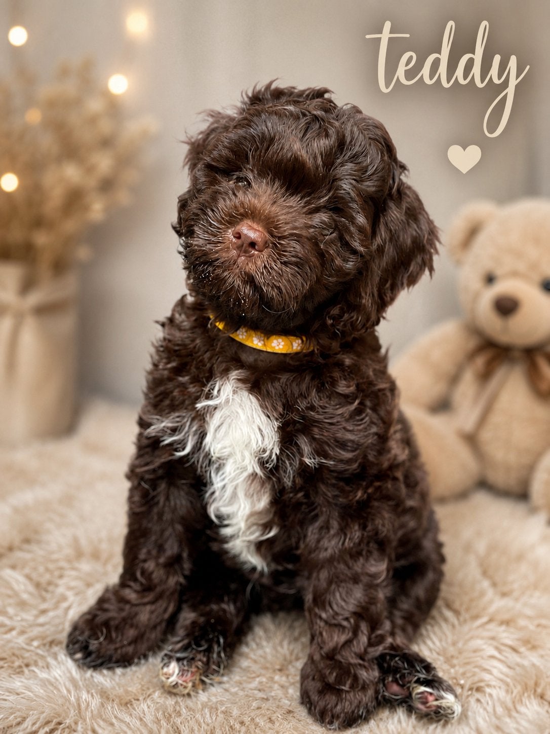 Boomer pups choco/choco bont 💥, Dieren en Toebehoren, Parvo, Overige rassen, 8 tot 15 weken, Meerdere