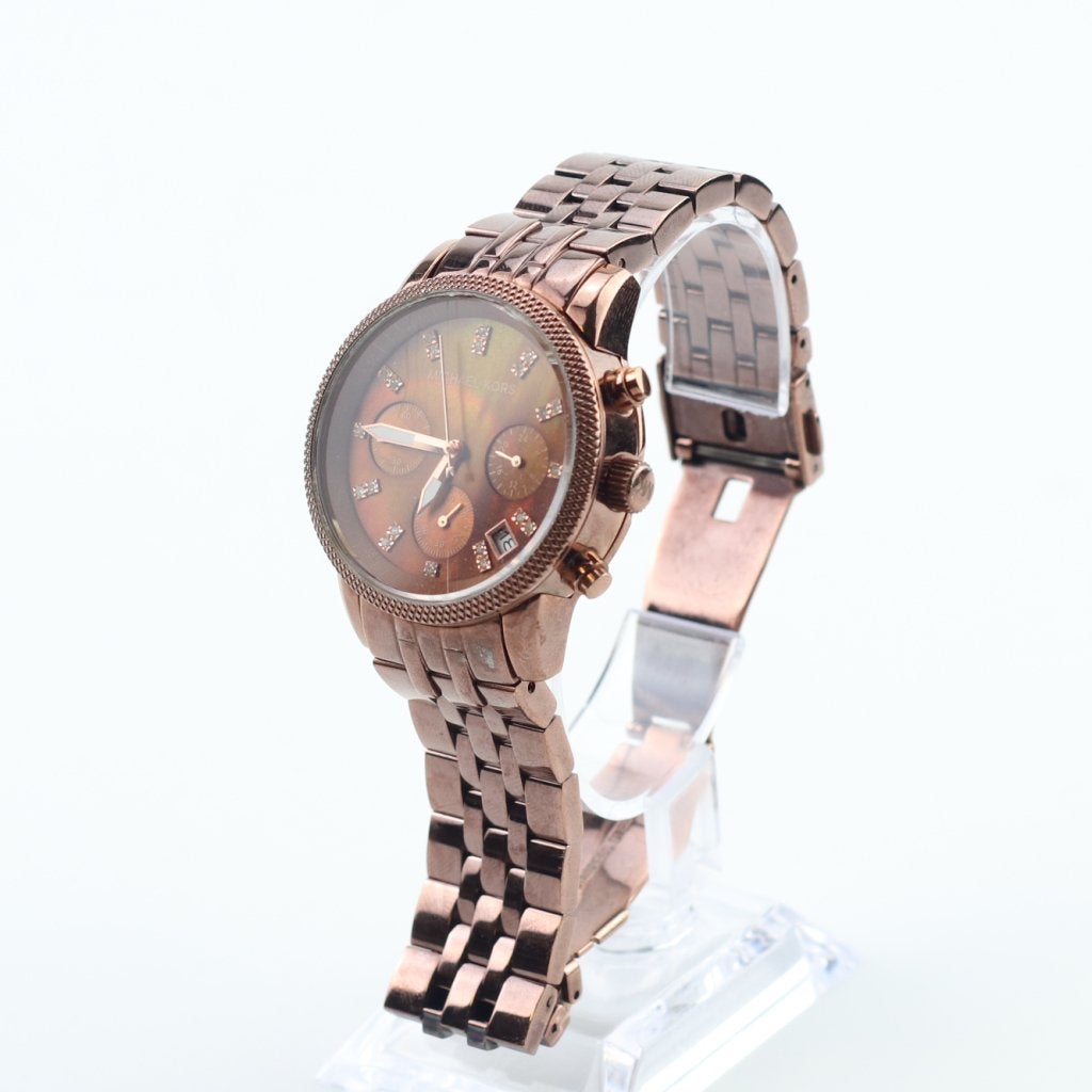 Michael Kors MK-5547 37mm Dames Horloge, Sieraden, Tassen en Uiterlijk, Horloges | Dames, Michael Kors, Zo goed als nieuw, Support@michaelkors.com