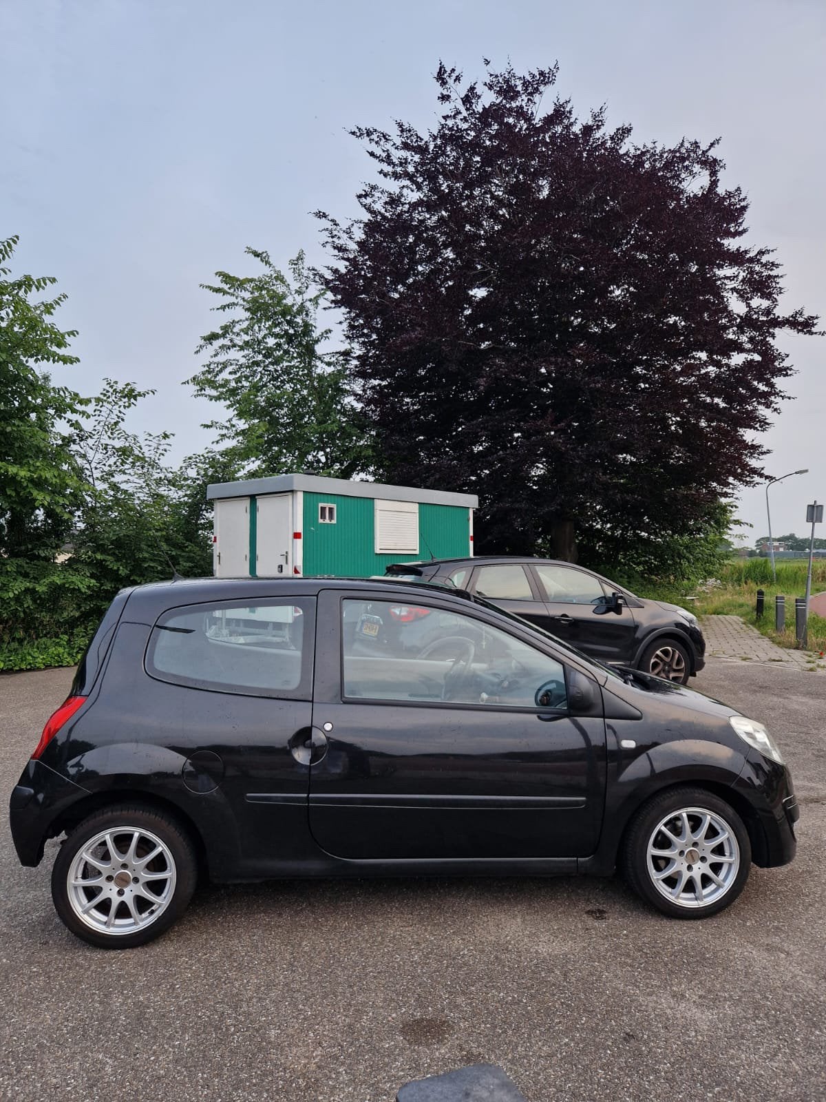 Renault Twingo 1.1 2008 Zwart, Auto's, Voorwielaandrijving, 4 cilinders, Zwart, Origineel Nederlands