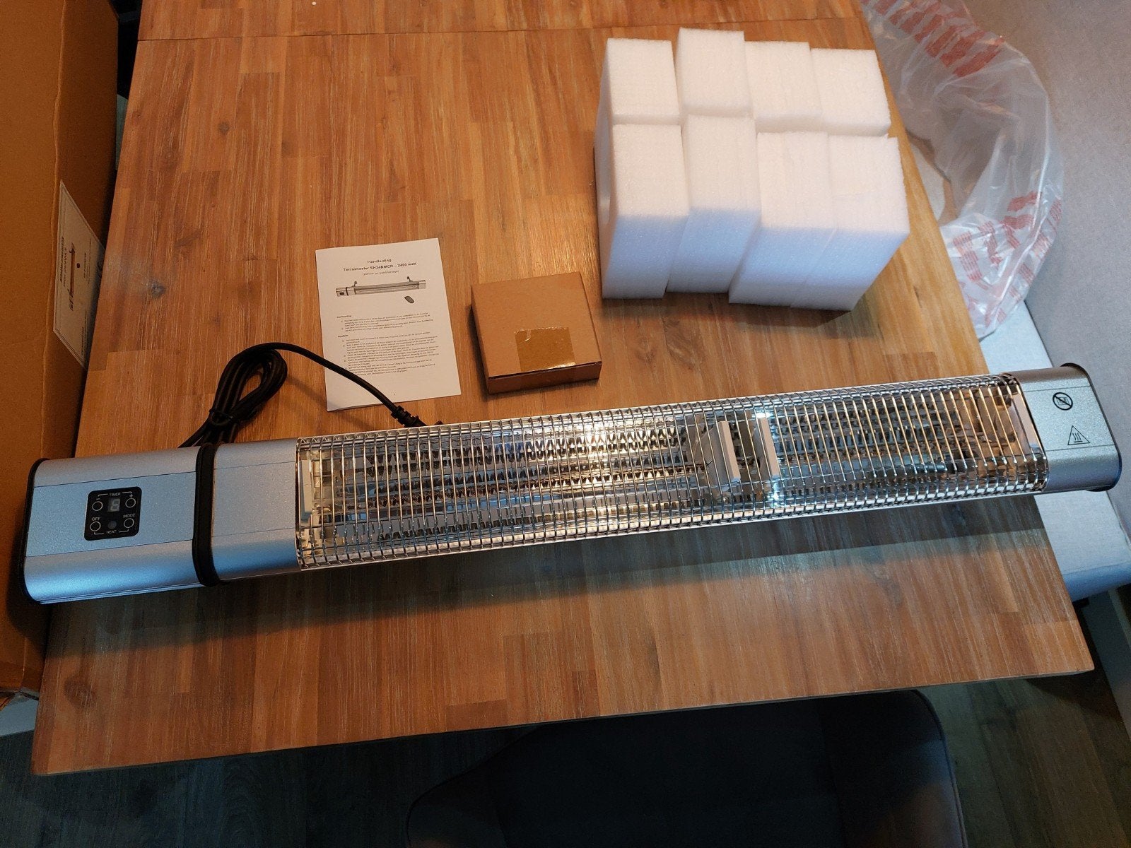 Terrasheater patioheater Infrarood nieuw in doos, Elektrisch, ., Waterbestendig, Nieuw