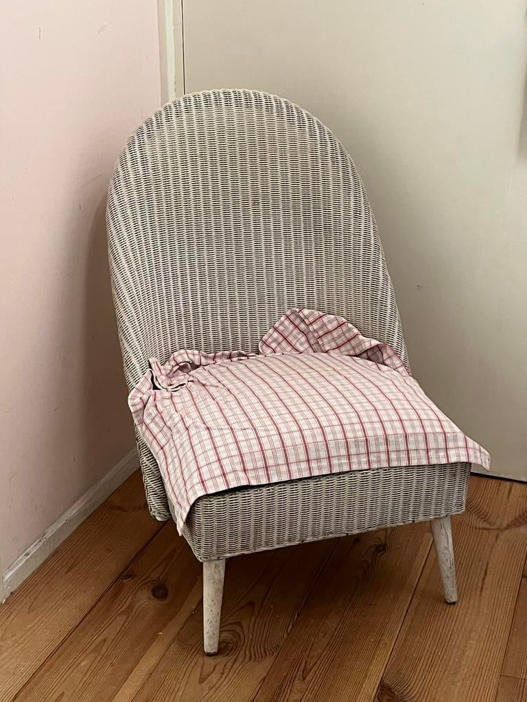 Origineel Lloyd Loom breistoeltje, Ophalen of Verzenden, Gebruikt, Stoel(en)