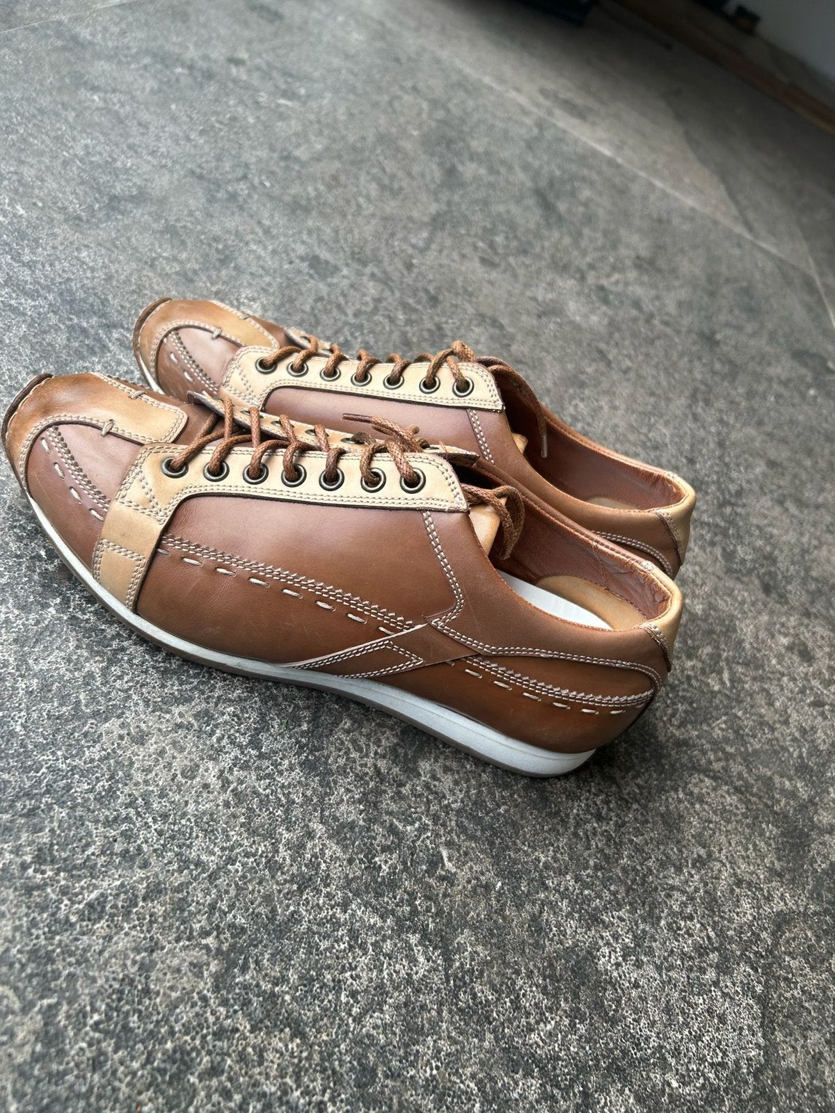 Stokton Italiaanse heren sneaker Botti 1913 leer maat 40, Verzenden, Zo goed als nieuw
