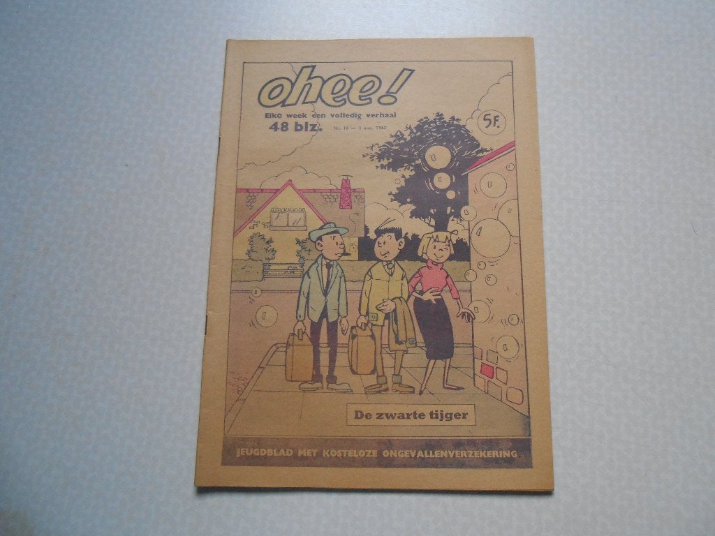Ohee 16a De zwarte tijger 1963., Bob Mau, Eén stripboek, Nieuw, Ophalen of Verzenden