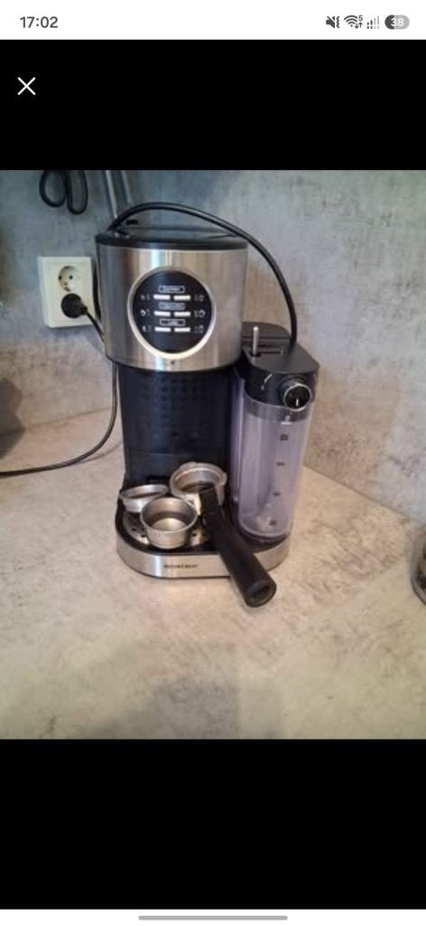 Silvercrest espressomachine, Afneembaar waterreservoir, Gebruikt, Espresso apparaat, Gemalen koffie
