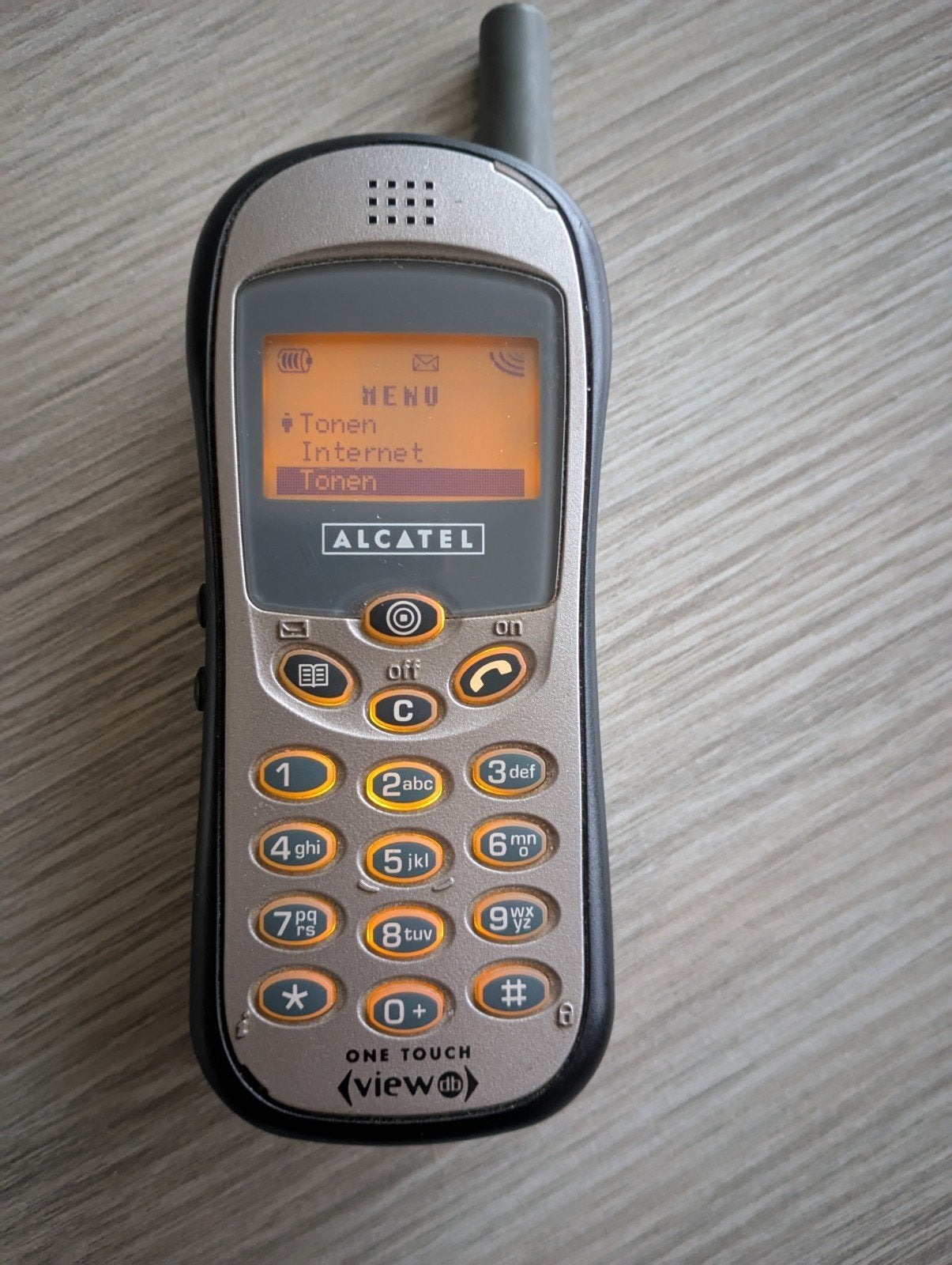 Alcatel One Touch View DB @ retro mobiele telefoon, Telecommunicatie, Ophalen of Verzenden, Gebruikt, Geen camera