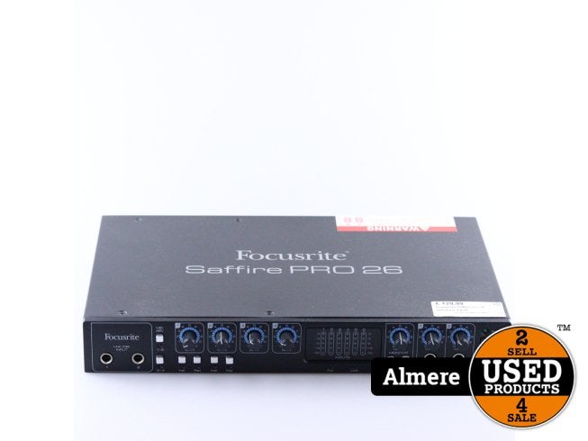 Focusrite Saffire pro 26 Interface Zwart, Focusrite, Zo goed als nieuw, https://support.focusrite.com/hc/nl/requests/new, Windsor House, Turnpike Road, High Wycombe HP12 3FX, Verenigd Koninkrijk
