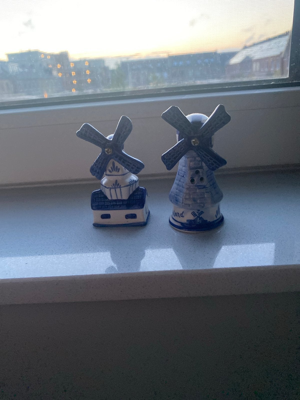 Delfts Blauwe Windmolens, Gebruikt, Blauw, Ophalen of Verzenden, Klassiek