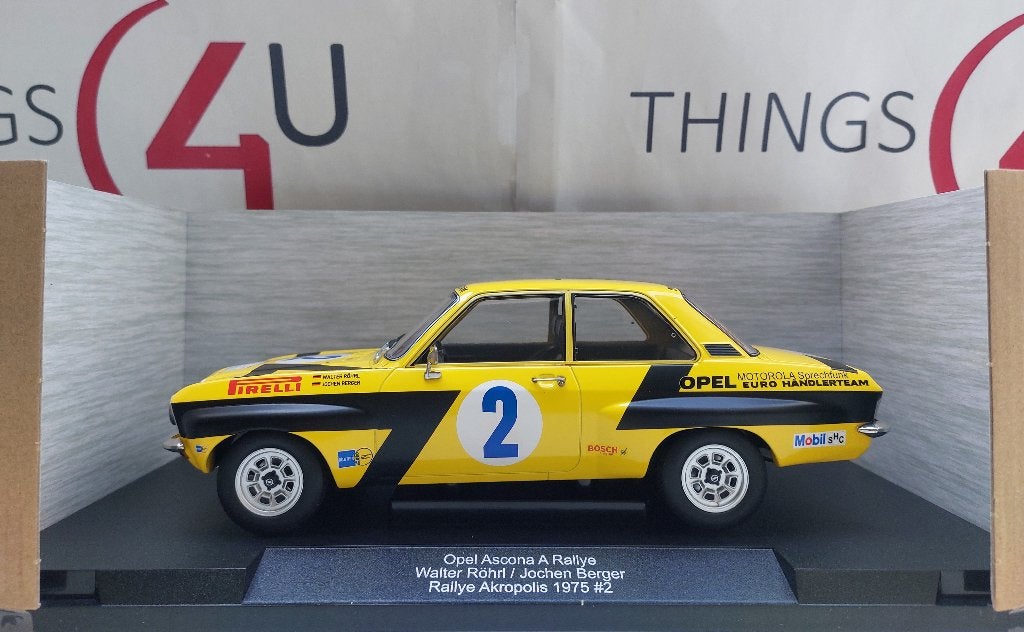 MCG 1:18 Opel Ascona A Rallye winnaar Rally Acropolis 1975, Hobby en Vrije tijd, Modelauto's | 1:18, Ophalen of Verzenden, Nieuw