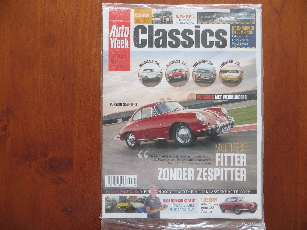 Autoweek Classics 11 2019 Porsche 356, 912, 914, 924, 968, Ophalen of Verzenden, Nieuw, Porsche
