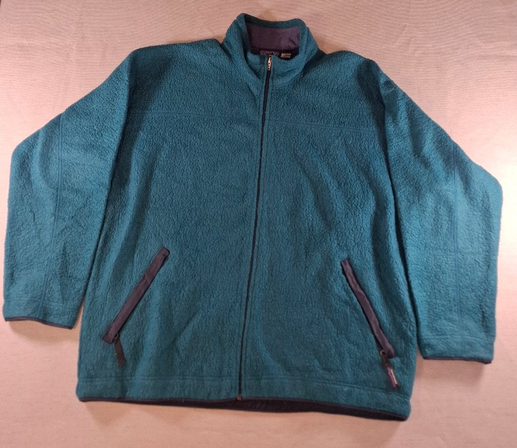 Patagonia fleecejack (Synchilla) – groen/blauw, maat XL, Maat 56/58 (XL), Zo goed als nieuw, Patagonia, Verzenden