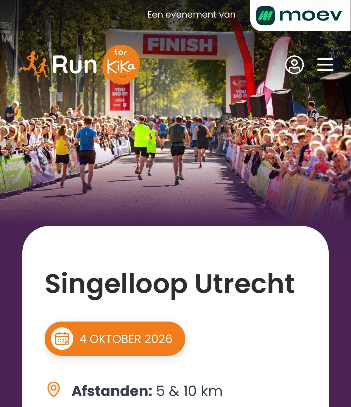2x startbewijs Singelloop Utrecht 5km, Twee personen