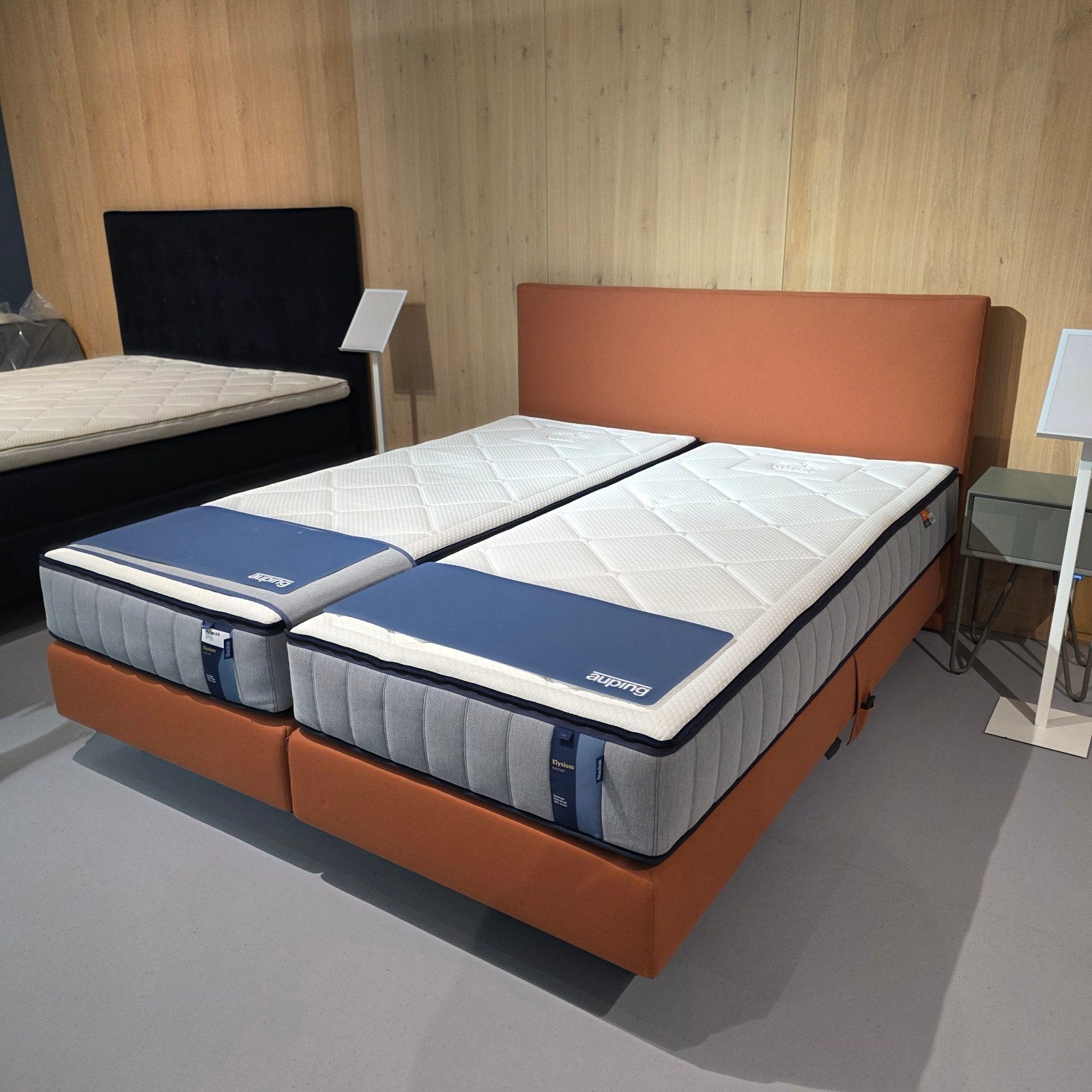Showroom Boxspring Auping Original 180x210 Elektrisch 1 M, Verstelbaar, 210 cm, Tweepersoons, Ophalen of Verzenden