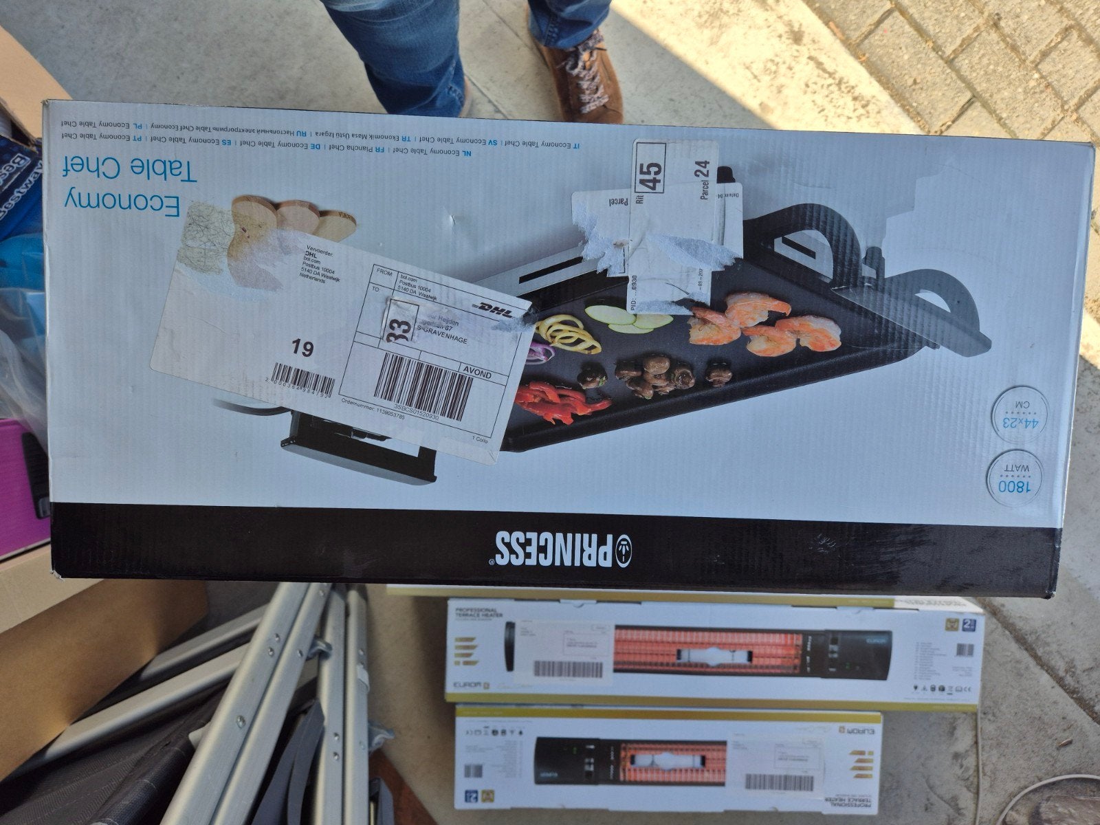Princess Bakplaat Economy Table Chef 1800W, Ophalen of Verzenden, Zo goed als nieuw