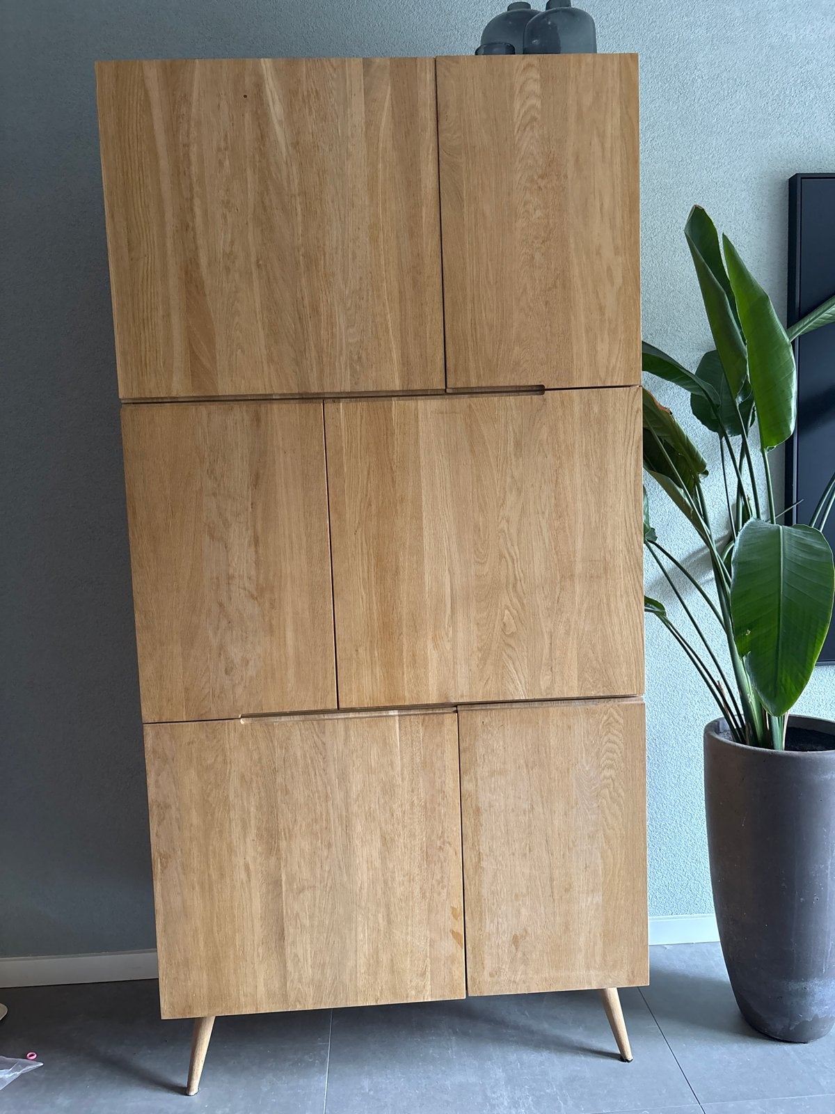 Eiken kast Goossens met aankoopbon, 200 cm of meer, Eikenhout, Zo goed als nieuw, 25 tot 50 cm