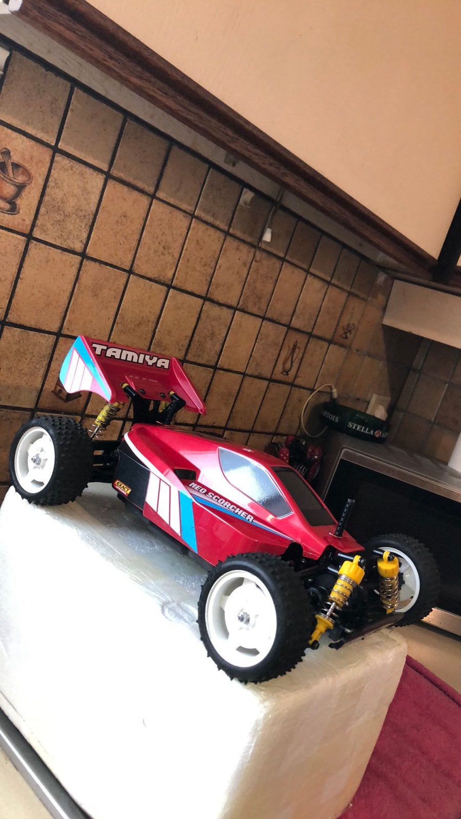 RC Tamiya Neo Scorcher 4WD RTR, Elektro, Auto offroad, Ophalen of Verzenden, Zo goed als nieuw