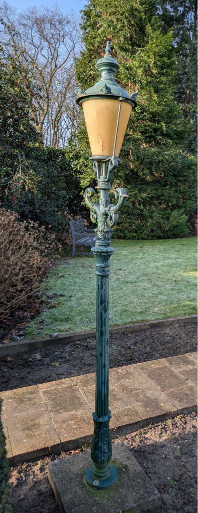 Tuinlantaarn antiek, Tuin en Terras, Ophalen, Gebruikt, Minder dan 50 watt, Staande lamp