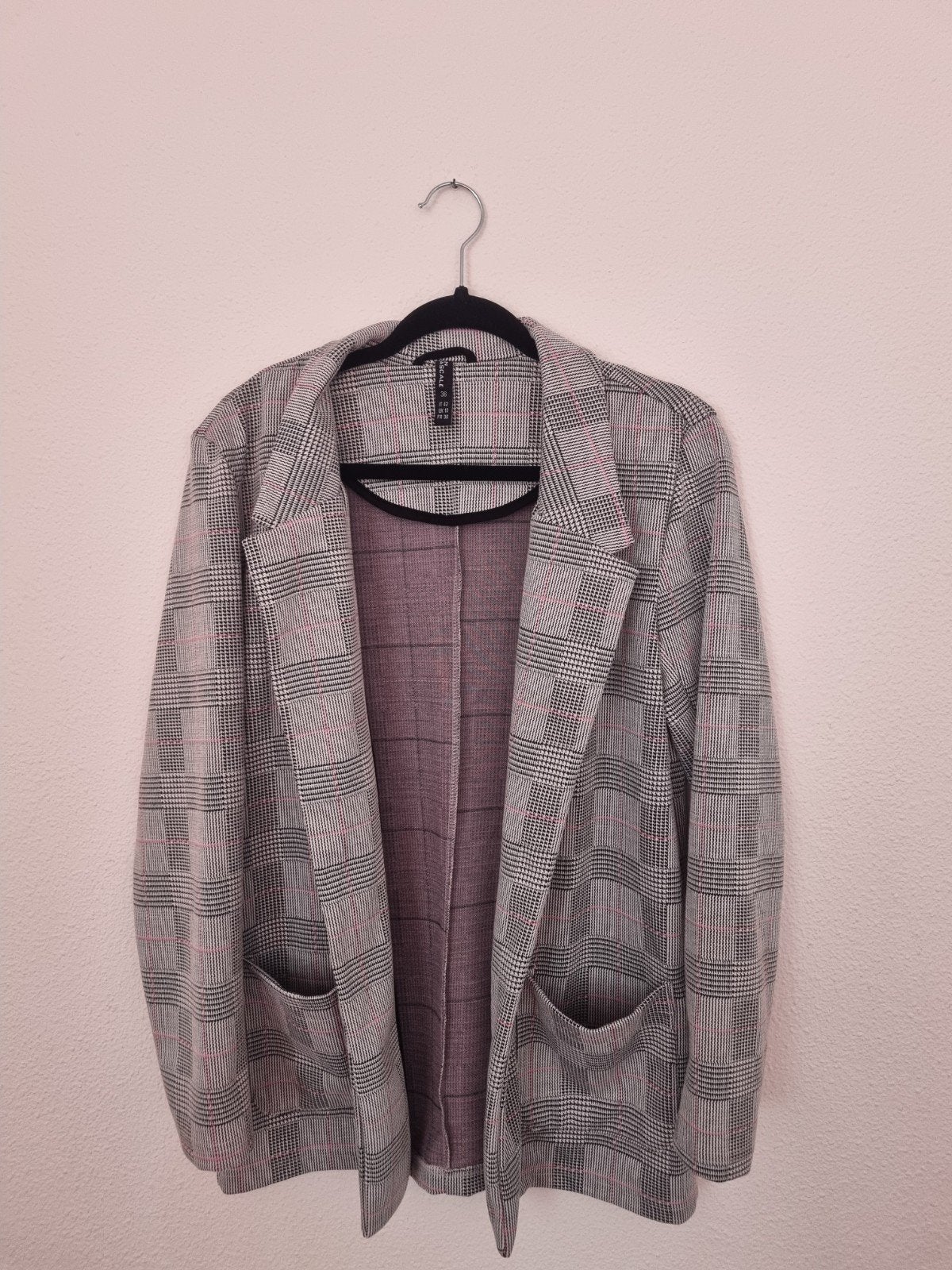 Stijlvolle geruite blazer jas Maat 36, Meerkleurig, Ophalen of Verzenden, Zo goed als nieuw, Maat 36 (S)