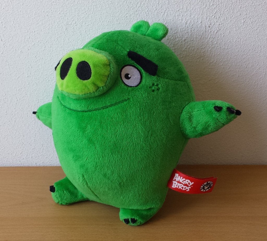 Knuffel  / Pluche Groen Varken - Angry Birds, Groen, Overige merken, Overige typen, Ophalen of Verzenden