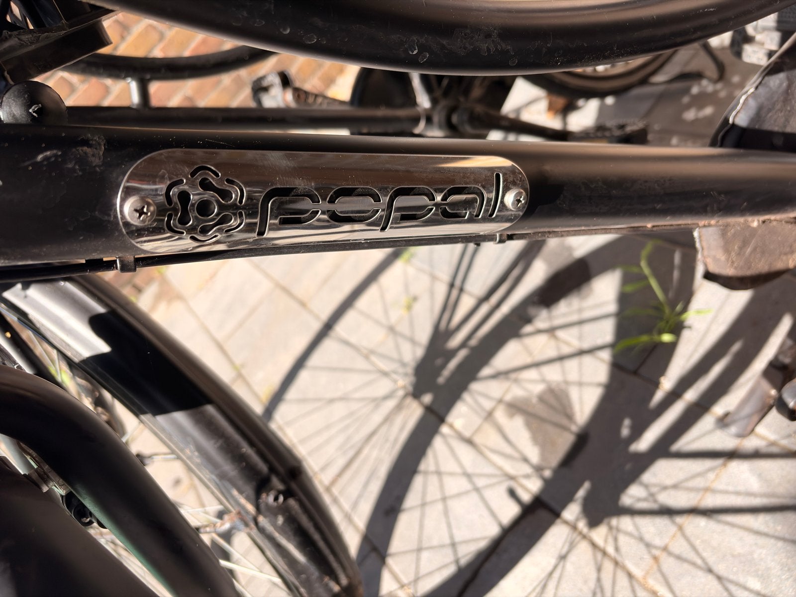 Popal Meisjesfiets - Zwart met Mand, Terugtraprem, Gebruikt, Versnellingen, Ophalen