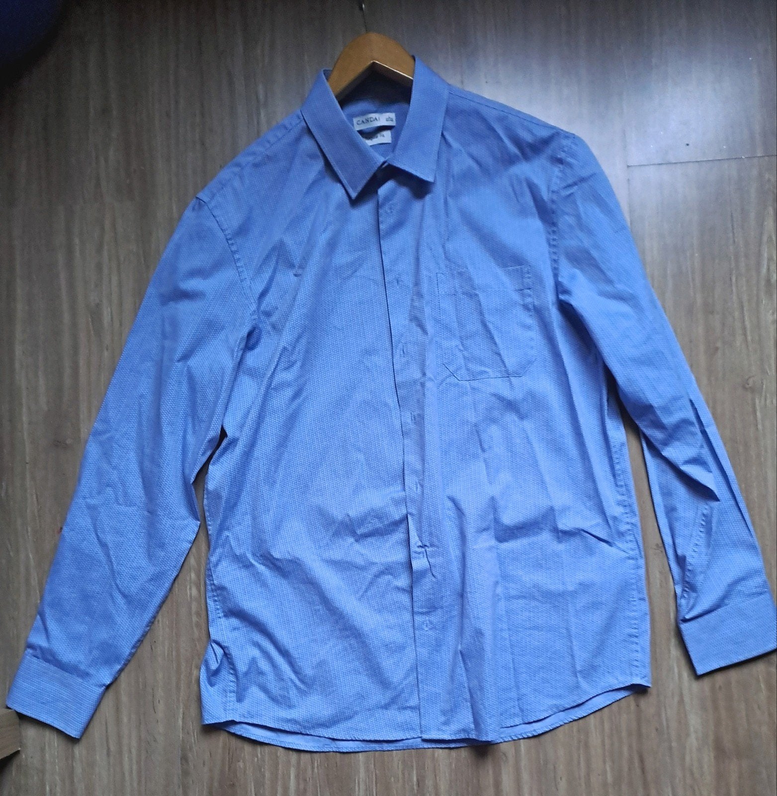 Canda Regular Fit overhemd - Blauw - Halswijdte 41/42 (L), Blauw, Ophalen of Verzenden, Zo goed als nieuw, Halswijdte 41/42 (L)