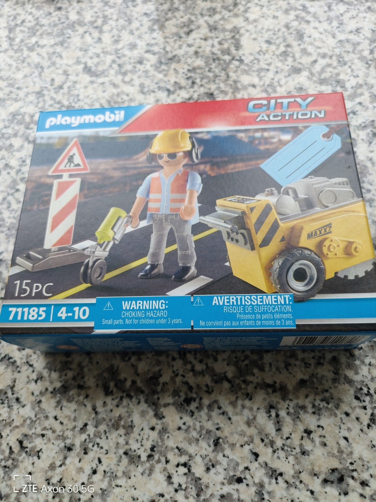 Playmobil City Action 71185 Wegwerker met trilplaat, Kinderen en Baby's, Ophalen of Verzenden
