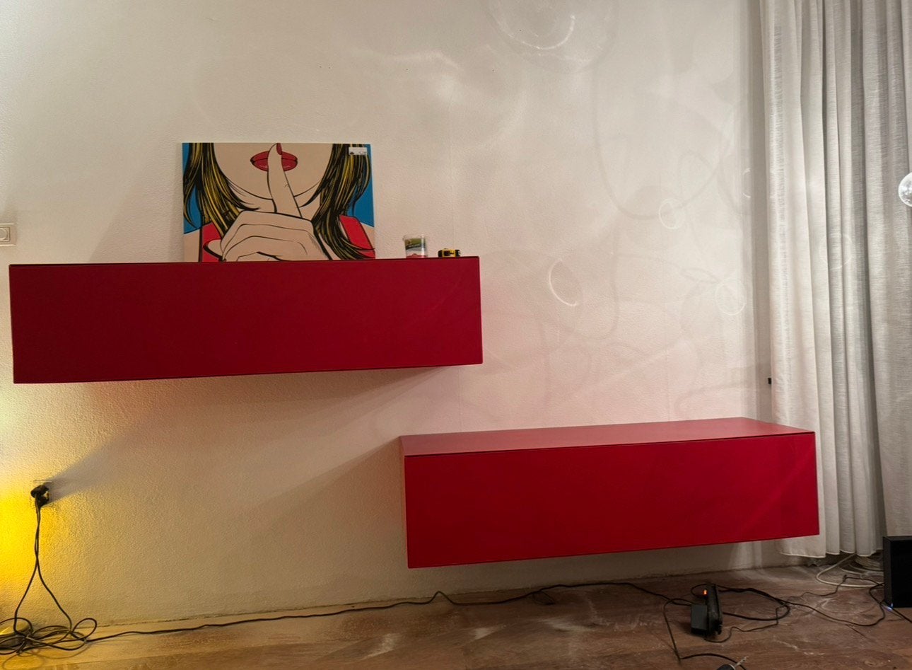 Pastoe design Dressoir voor aan de wand 2stuks, Huis en Inrichting, Kasten | Dressoirs, Ophalen, Zo goed als nieuw, 25 tot 50 cm