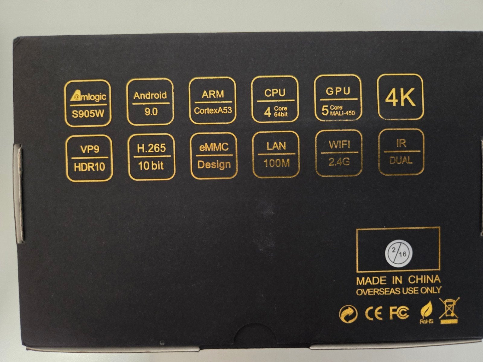 X96 Mini Android TV Box te koop nieuw in doos, Ophalen of Verzenden, Nieuw, HDMI, Minder dan 500 GB