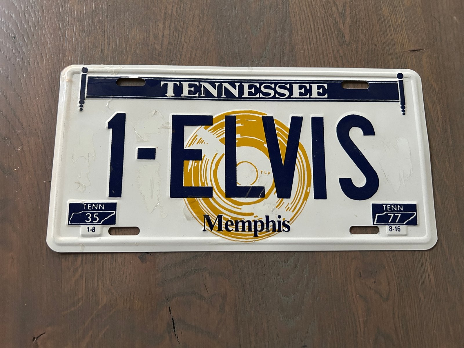 Tennessee Elvis Presley nummerplaat - Uniek verzamelobject, Ophalen of Verzenden, Gebruikt, Auto's