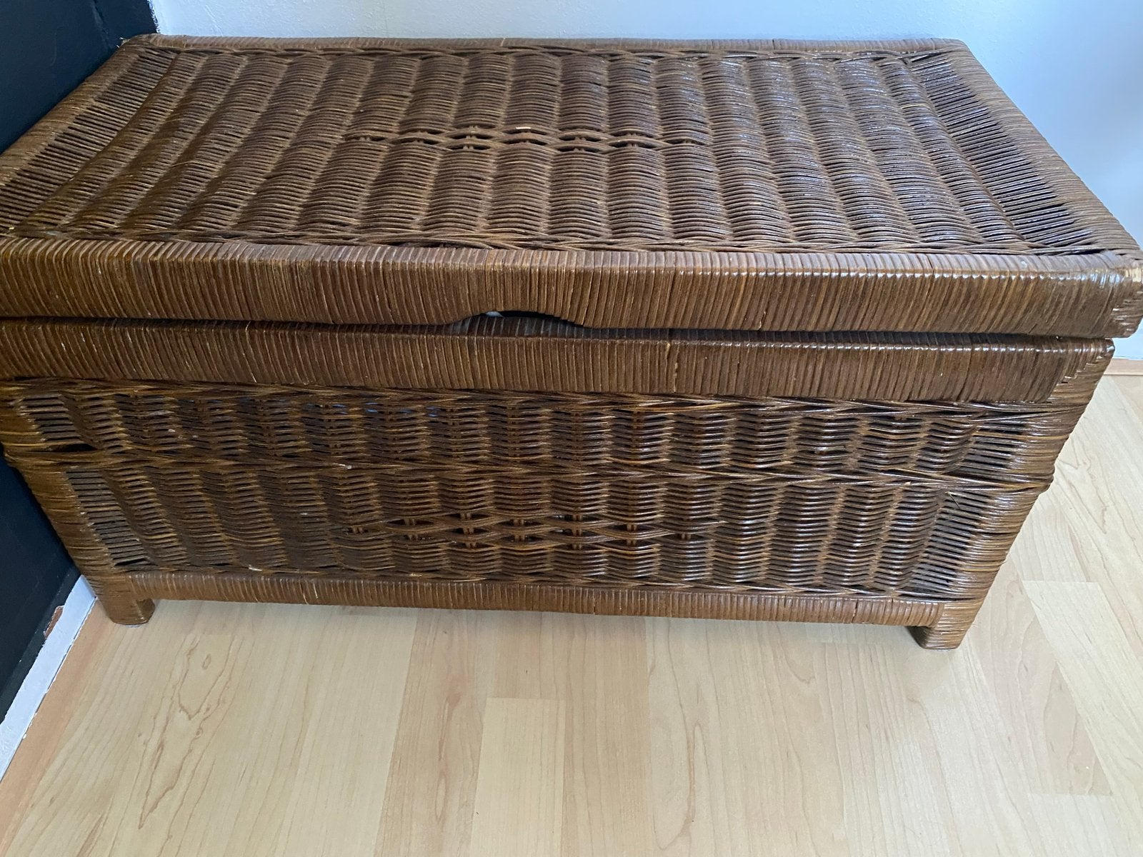 Rotan opbergkist / dekenkist (68x35x35), Ophalen, Overige materialen, Gebruikt, 100 tot 150 cm