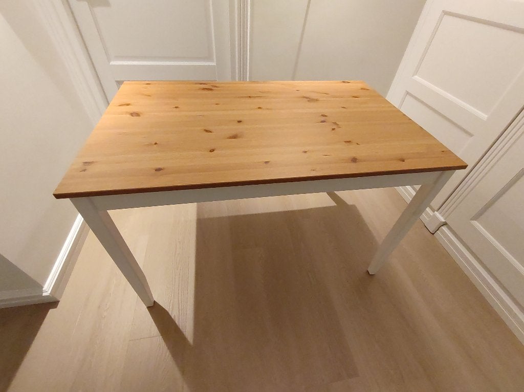 Ikea Lerhamn Tafel - Massief Grenen - Ook als Bureau, Huis en Inrichting, Tafels | Eettafels, Ophalen, 100 tot 150 cm, 50 tot 100 cm