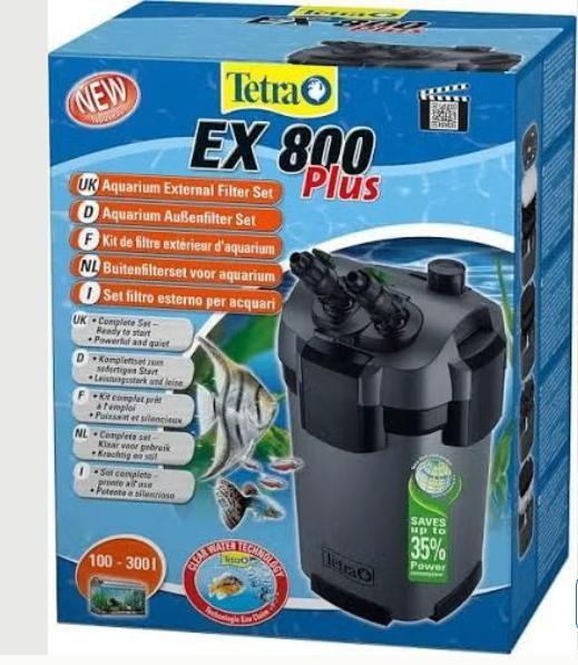 Tetra EX 800 PLUS Buitenfilter + EHEIM verwarmingselement, Gebruikt, Overige typen, Ophalen of Verzenden, Inclusief toebehoren