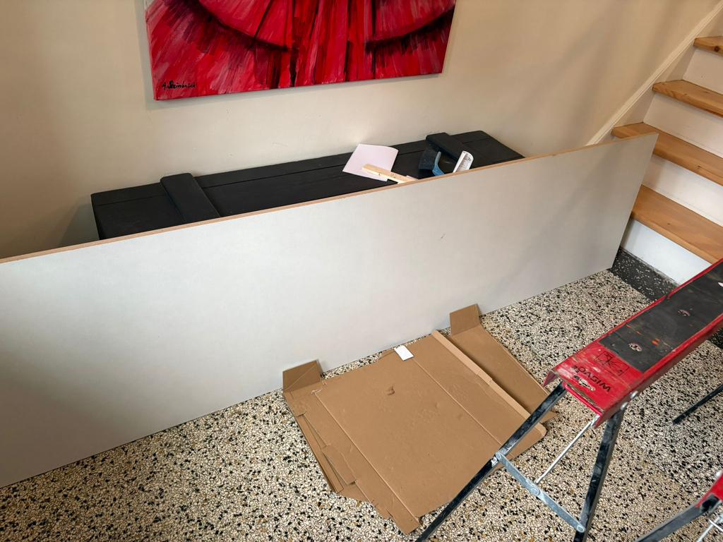2 MDF platen met lakgrondfolie, Ophalen, Minder dan 25 mm, Zo goed als nieuw, Plank