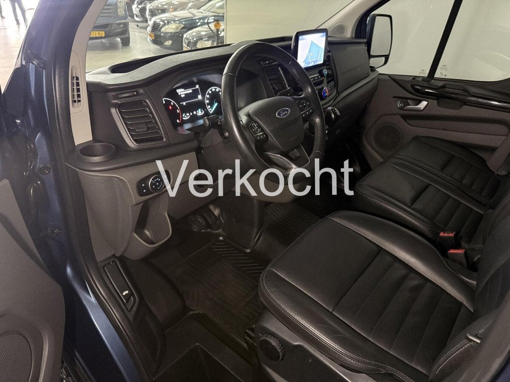 Ford Transit Custom 2.0 TDCI 130PK L2H1 TRAIL l AIRCO l NAVI, Auto's, Bestelauto's, Voorwielaandrijving, 4 cilinders, Blauw, 2800 kg