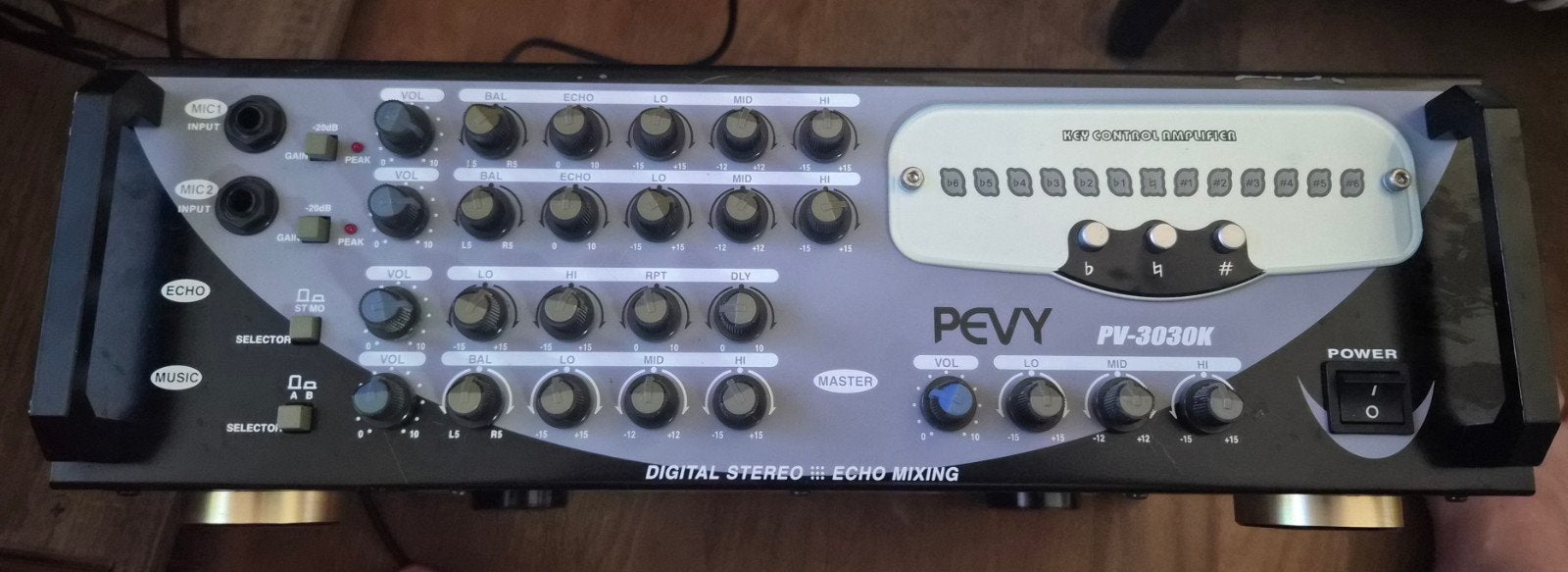 PEVY PV-3030K Digitale Stereo Echo Mengversterker, Audio, Tv en Foto, Gebruikt, 120 watt of meer, Stereo, Ophalen