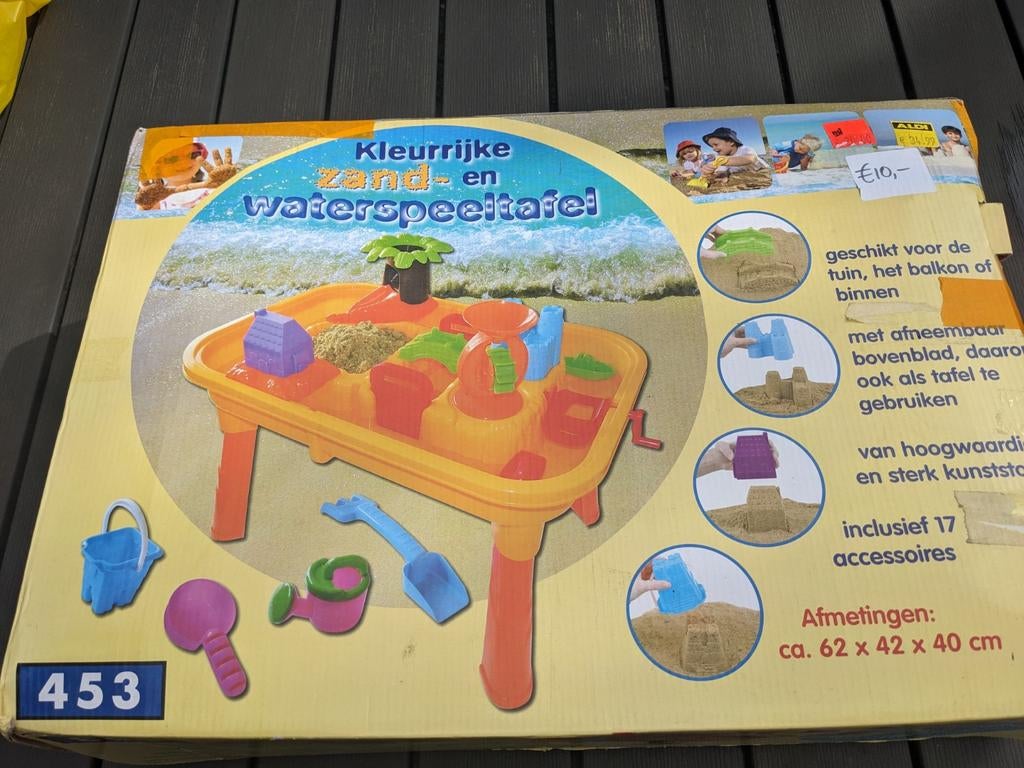 Kleurrijke Zand- en Waterspeeltafel met 17 Accessoires, Kinderen en Baby's, Ophalen, Nieuw