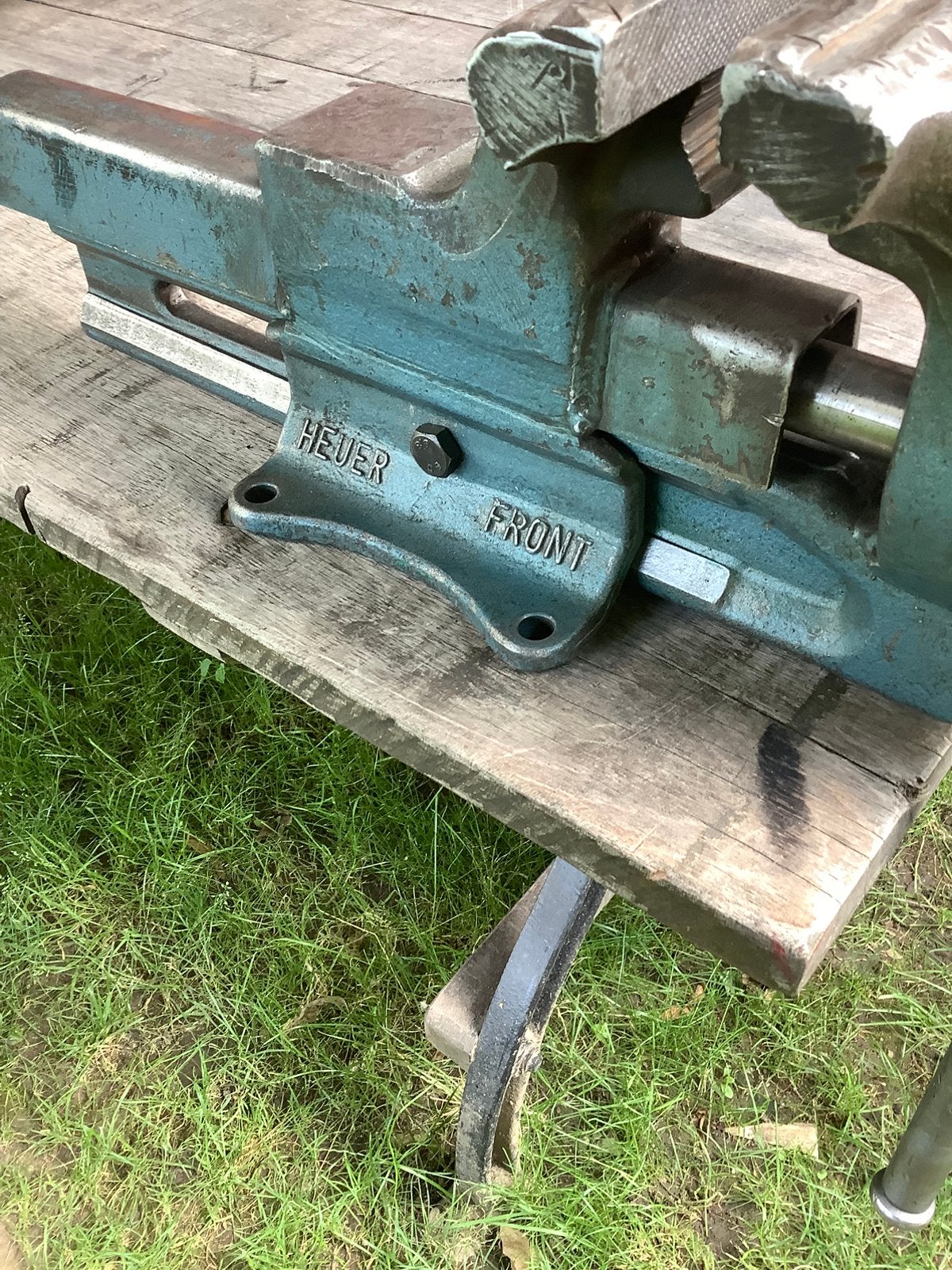Bankschroef heuer 150 mm, Ophalen, Zo goed als nieuw, Bankschroef
