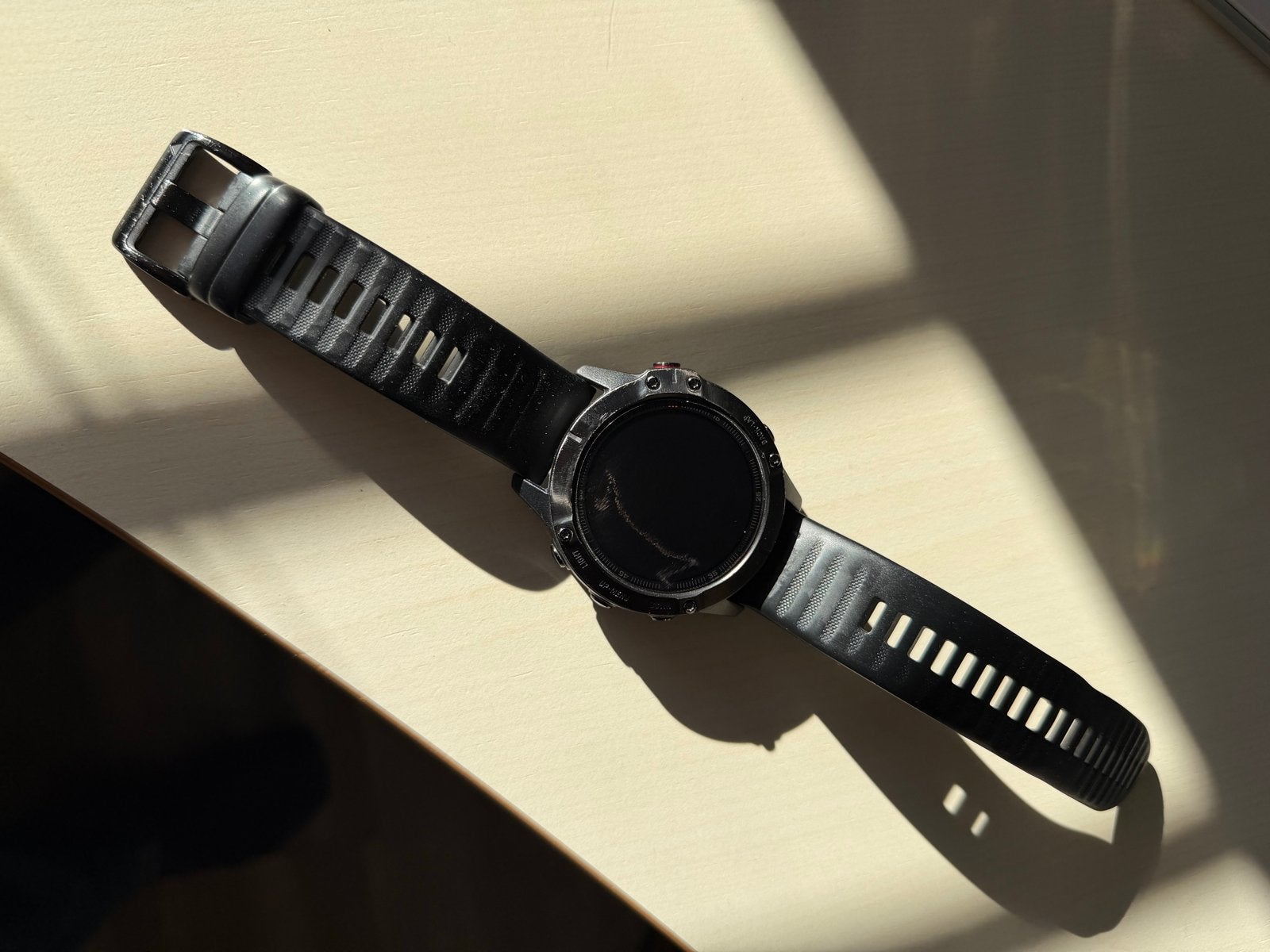 Garmin Fenix 6 Pro Smartwatch - Zwart, Sieraden, Tassen en Uiterlijk, Gebruikt, Hartslag, Zwart, Ophalen of Verzenden