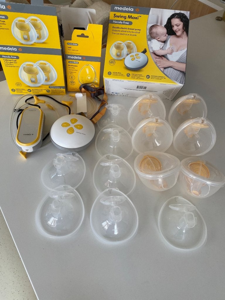 medela kolfaccessoires borstschilden, collection cups etc., Gebruikt, Draagbaar, Medela, Borstkolf