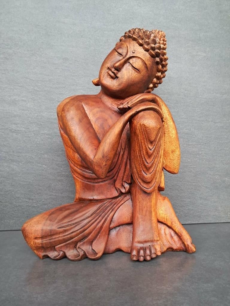 Zen Boeddhabeeld gemaakt van Suar/Azië/handgemaakt, Ophalen of Verzenden, Nieuw